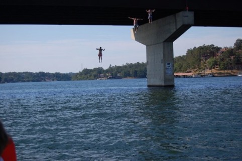 Eric Blehm_Lake Hamilton jump