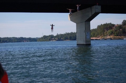 Eric Blehm’s Lake Hamilton jump